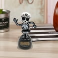 thumbnail image 6 of Dancing Skeleton Car Decoration with Solar Power - Halloween Bobblehead for Dashboard, Outdoor Auto Decor, Funny Moving Figure Toy - Black, 6 of 9