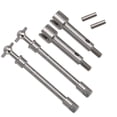 thumbnail image 2 of Reemplazo de acero inoxidable compatible con eje de transmisión delantero Axial SCX24 90081, actualización Dog Bone para autos RC 1/24, 2 of 8