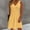 Yellow, variant on Fnooota Womens Casual Dresses, Vacation Sleeveless V Neck Summer Dresses Midi Dresses Yellow Size S-2XL