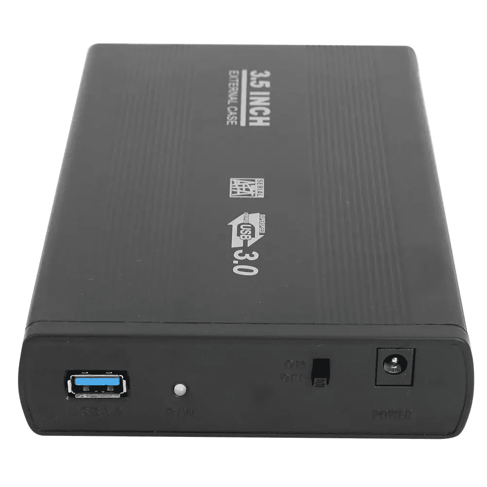 RIWPKFH 3.5 inch SATA to USB3.0 HDD Box SSD Case Hard Disk Case External Hard Drive Enclosure Box with US Adapter