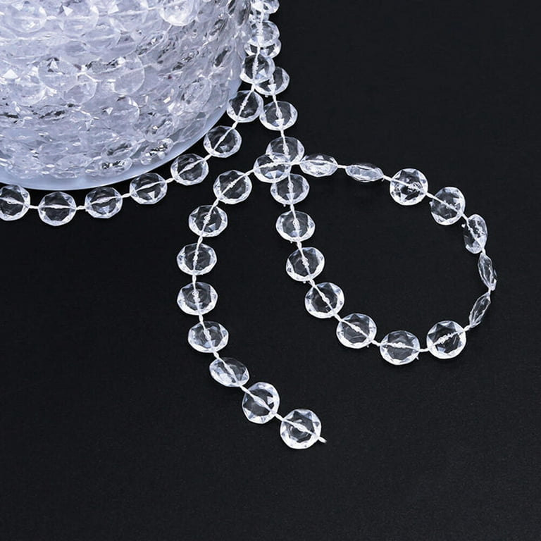 Hemoton 10M Iridescent Crystal Garland Diamond Acrylic Beads