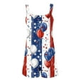thumbnail image 7 of UVEASISHA 4th of July Outfits for Women Patriotic Sleeveless American Flag Rompers 2025 Adjustable Straps Independence Day Short Jumpsuit Multicolor#7 XXL, 7 of 7