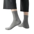 thumbnail image 4 of LMTODLFG Mens Socks Ankle Mesh Mid Tube Socks Men's Summer Socks Black Thin Breathable Sweat Absorbing Business Socks White Ankle Socks Grey, 4 of 5