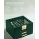 thumbnail image 4 of Joyero SONGMICS, organizador de 3 capas con tapa de cristal, color verde bosque, 4 of 9