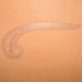 thumbnail image 4 of 5pcs 11.8 inch Long Comma Shaped Plastic Transparent French Curve Ruler Spline, 4 of 7