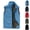 Blue, variant on Men's Full Zipper Fleece Vests Warm Lightweight Sleeveless Outerwear Solid Color Sports Fuzzy Waistcoats