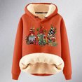 thumbnail image 4 of Wxolcjlv Women's Christmas Print Hoodie Lined Casual Streetwear Hooded Sweatshirts, 4 of 4