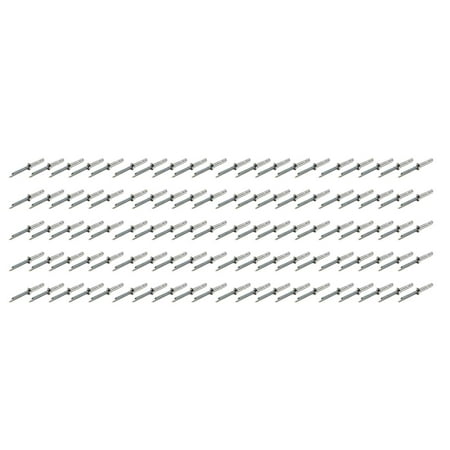 

Small Head Rivet Silver 100pc 3/16in Long Shank