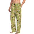 thumbnail image 2 of Uemuo Running Beagle Pattern Men's Wide Leg Palazzo Lounge Pants with Pockets Light Weight Loose Comfy Casual Pajama Pants-Large, 2 of 9