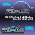 thumbnail image 3 of 360° Rotatable Magnetic Ring for iPhone 14 Pro Max Case, [Compatible with MagSafe] Kickstand & Magnet Two in One Translucent Shockproof Phone Case iPhone 14 Pro Max 6.7", Purple, 3 of 7