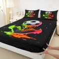 thumbnail image 3 of jejeloiu Football Soccer Sport Bed Sheets,Ball Gamer Gaming King Sheets For Teens 4pcs, 3 of 7