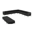 thumbnail image 2 of BizChair Black LeatherSoft Sectional & Ottoman Set, 12 Pieces, 2 of 4