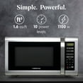 thumbnail image 5 of Farberware 1.6 Cu. Ft Countertop Microwave Oven, 1100 Watts, Stainless Steel, 5 of 6