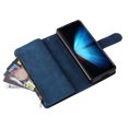 thumbnail image 3 of Dteck Compatible with Samsung Galaxy Z Fold4 Wallet Case,Premium PU Leather Zipper Flip Folio Wallet Magnetic Closure Built-in Kickstand Protective Cover,Blue, 3 of 7