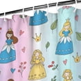 thumbnail image 3 of Rainbow Princess Flower Pattern Shower Curtain 36"x72" ,Bathroom Decorative Shower Curtains Set with 12 Hooks,Modern Waterproof Washable Shower Curtain, 3 of 6