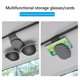 thumbnail image 4 of FLhrweasw Soporte Universal para Gafas Coche Clip Gafas PU para Parasol Coche (gris), 4 of 5