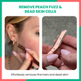 thumbnail image 6 of Jia Dermaplane Facial Folding Razor 3 Pack in Champagne Blush, 6 of 9