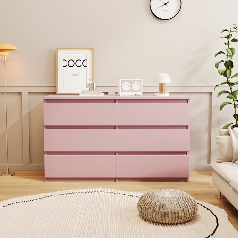 pink storage dresser Brightroom Modular Storage Drawer Set, Pink-Cream