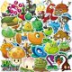 thumbnail image 1 of Pegatinas de dibujos animados de plantas contra zombis, impermeables, para teléfono de coche, 100 un, 1 of 3