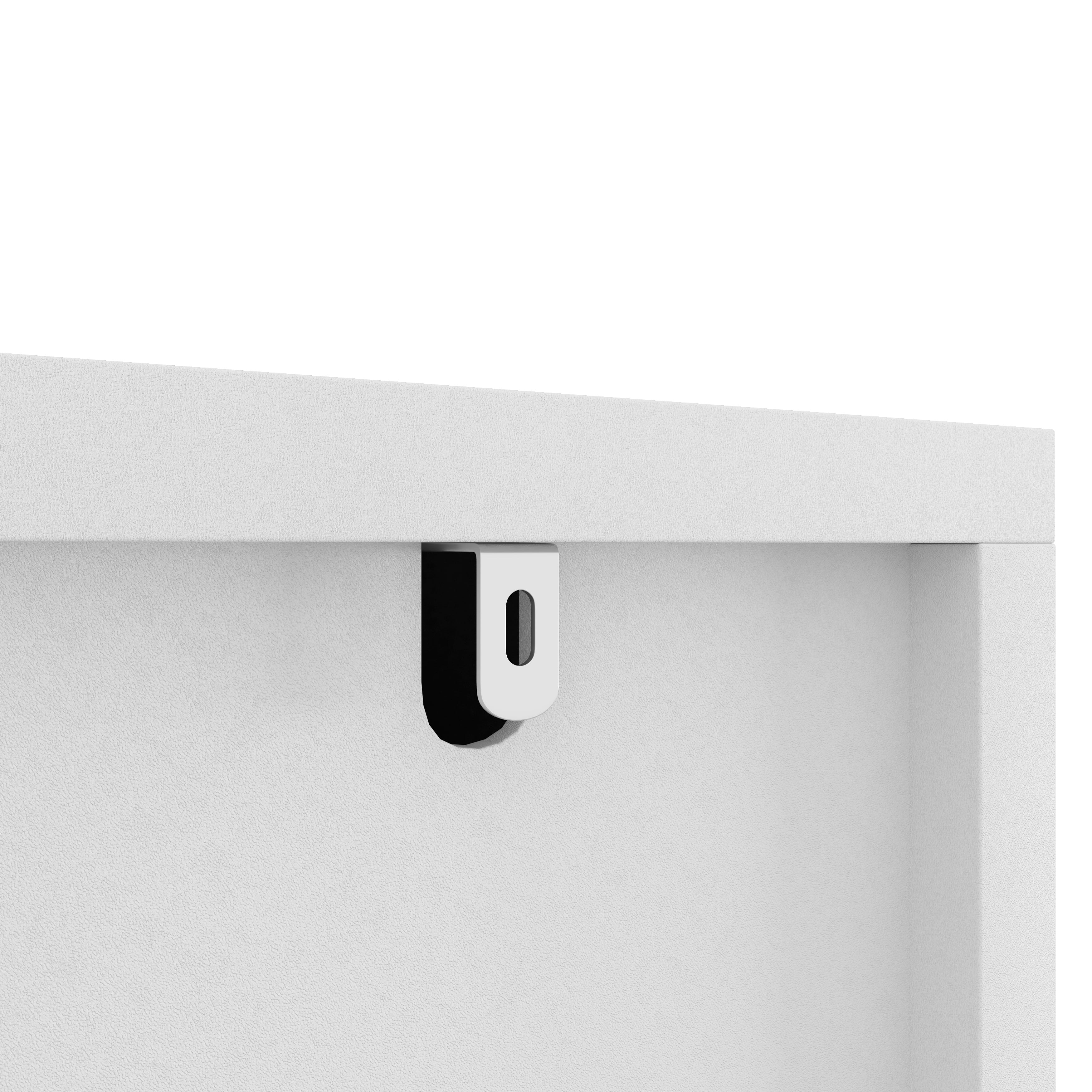 Mintazer 63" Wide Dresser with 9 Drawer, Modern Chest Cabinet with Wavy Fluted Panel & Gold Metal Handles for Bedroom Entryway, White