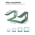 thumbnail image 2 of SOUNDANCE Laptop Stand for Desk, Aluminum Computer Riser, Ergonomic Laptops Elevator, Metal Holder Support 10 to 15.6 Inches Notebook PC Computer, 2 of 4