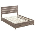 thumbnail image 3 of Bed Frame Geary Barrel Oak Eastern King Storage Panel Bed,Platform Bed Frame, 3 of 8