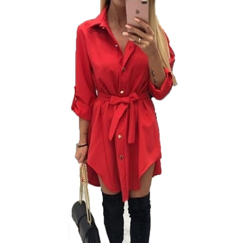 long sleeve wrap dress short