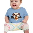 thumbnail image 1 of Cartoon Vampire Pug W Pumpkin T-Shirt Infant -Image by Shutterstock,  6 Months, 1 of 4
