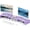 Purple, variant on Desk Organizers and Accessories, Dual Monitor Stand Riser, Monitor Desk Shelf for Desktop Organization (Pink)