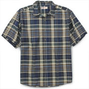 Big Men's Short Sleeve Madras Plaid Shirt