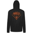 thumbnail image 3 of Men's Levelwear Black Baltimore Orioles Podium Primary Pullover Hoodie, 3 of 3