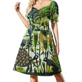 thumbnail image 1 of La liebre y la tortuga Vestido de manga corta Vestidos largos Ropa de verano Vestido, 1 of 7