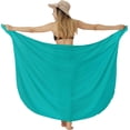 thumbnail image 2 of HAPPY BAY Women's Beachwear Summer Beach Bikini Wraps Sarong Wrap Skirt Swimsuit Swim Cover ups for Swimwear Women One Size Shamrock Green_V382, 2 of 3