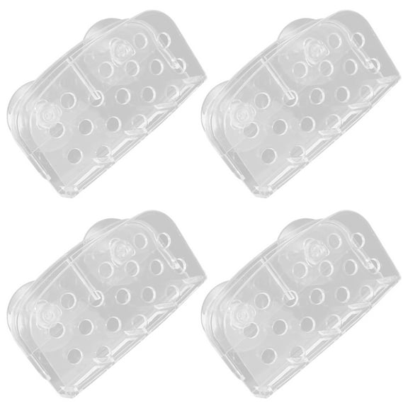 PAMINGONO 4Pcs Kitchen Suction Sponge Storage Racks Plastic for Sink Organization