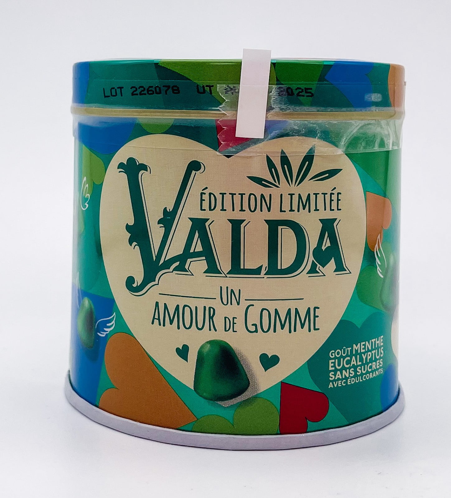 Valda Limited Edition un Amour de Gomme Sugar Free Gums Eucalyptus and Mint  Flavor 160g 