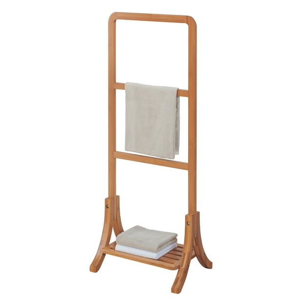 Neu Home Freestanding Bamboo Towel Rack