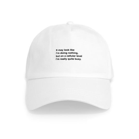 CafePress - Cells Are Busy - Adjustable 100% Brushed Unisex Casual Cotton Baseball Cap, Beige, 1