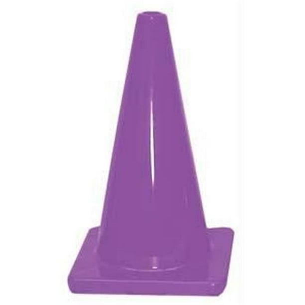 12 in. Height Plastic Cones Purple