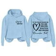 thumbnail image 4 of VISALY Hoodies Pullover Graphic Sweatshirts Hoodie Dear Person Behind Hoodie Enough Hoodie Unisex Hoodie Casual Sweaters Pullover Sweater Women Basic Tops Light Blue M, 4 of 4
