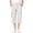 White, variant on Posijego Teens Girls Capri Pants High Waisted Multiple Pockets Capris Summer Causal Outdoor Hiking Travel Cropped Pants