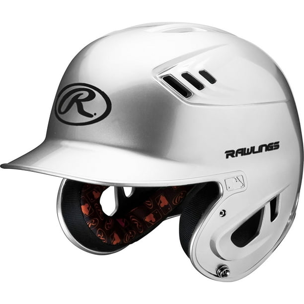 R16 Series Metallic Batting Helmet, White, Senior, Meets NOCSAE