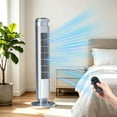 thumbnail image 2 of Atilioo Tower Fan with Remote, 35" Bladeless Standing Floor Fan with 5 Speeds, 64° Oscillation,12H Timer, Quiet Operation & Sleep Mode, Silver, 2 of 9