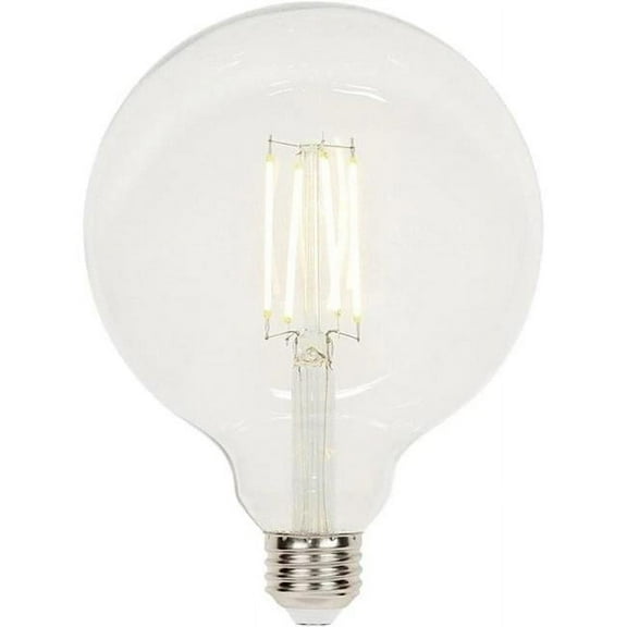 Westinghouse Lighting  6.5-Watt (60-Watt Equivalent) Clear G40 Dimmable Filament LED Light Bulb, Medium Base 6-Pack