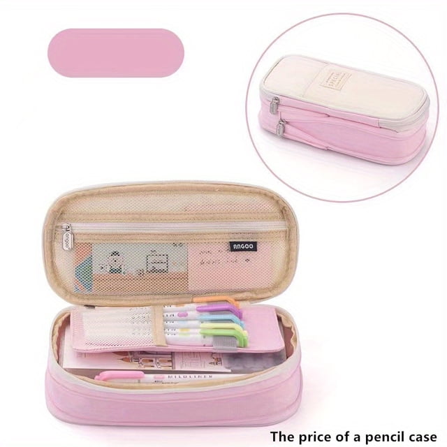 Estuche De Lápices De Gran Capacidad Papelería Útiles Escolares Estuches De Lápices Bolsa De Almacenamiento De Escritorio De Oficina Estuche De Bolígrafos De Regalo Para Estudiantes Caja De Bolsas Est