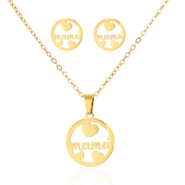 Zhuge 3 piezas de ideas de regalos para el Día de la Madre: collar del Día de la Madre para mamá, regalos del Día de la Madre para mamá de hijo, regalos para ella, regalos para mamá (03)