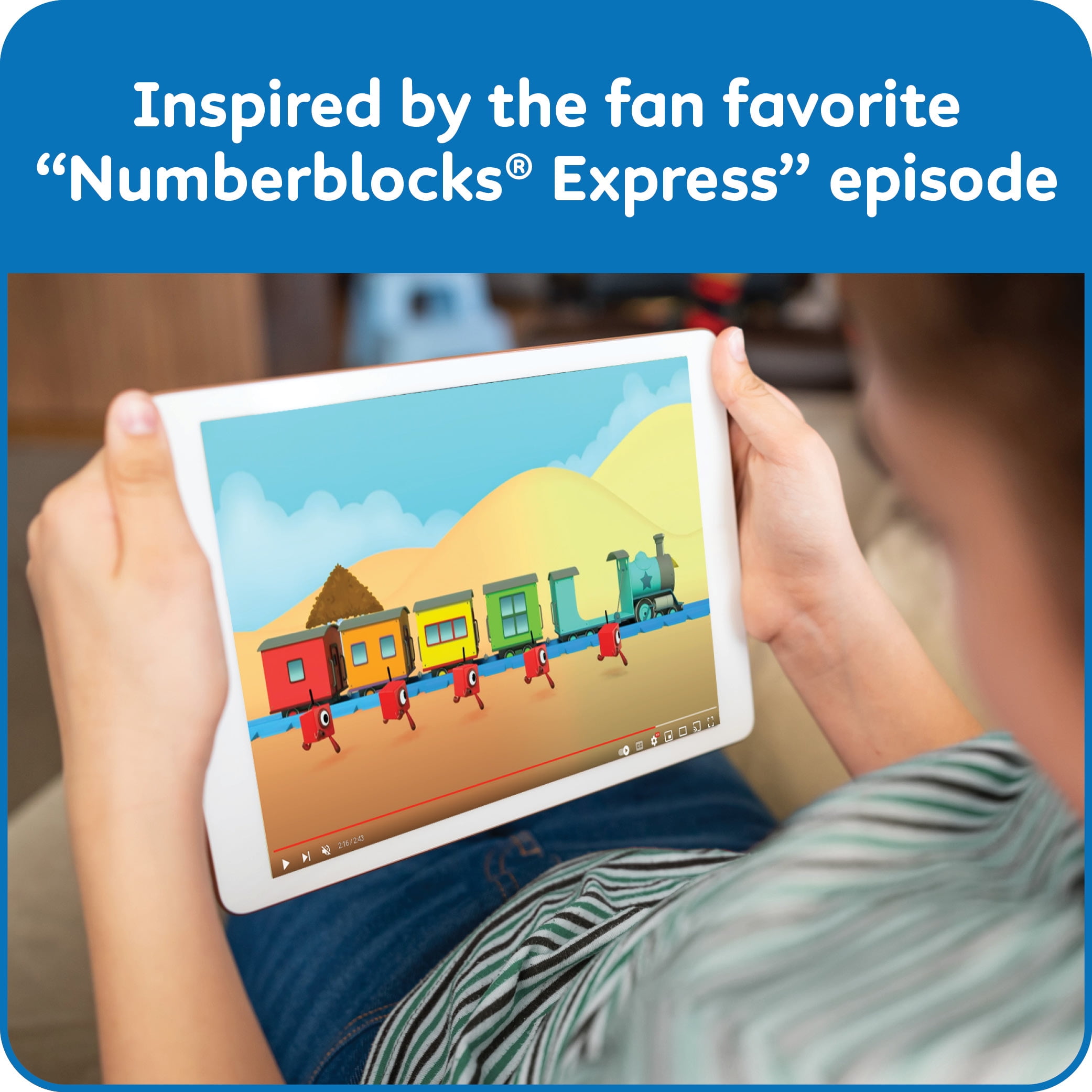hand2mind Numberblocks Express Train MathLink Cubes Activity Set, Train Toy, Preschool Learning Activities, Counting Blocks for Math, Number Learning Toys, Kids Building Toys, Kids Educational Toys