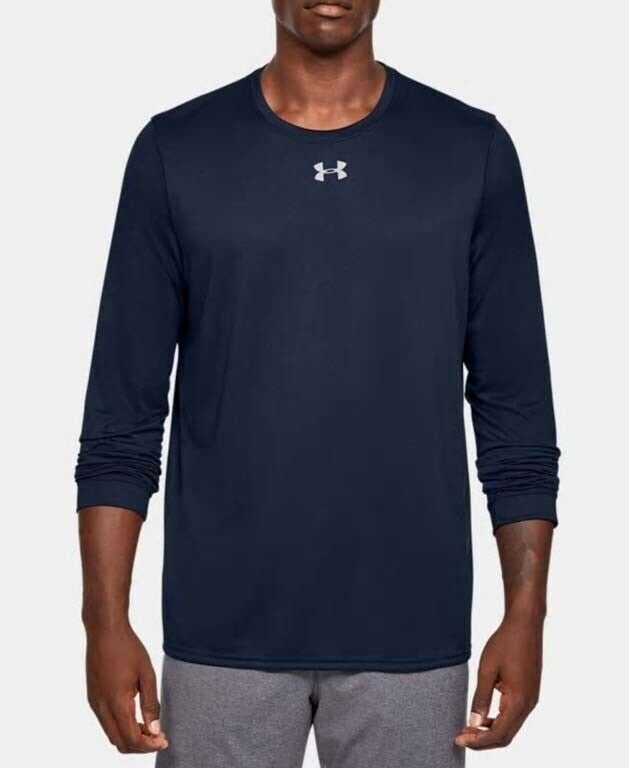 Under Armour Men's UA 2.0 Long Sleeve Locker Tee 1305776-410 Midnight Navy  - Walmart.com