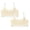 Beige 2PCS, variant on Sleep Underwear Kids , Kids Underwear Girls Growth Support Bra for Preteen Girls Adjustable Lightweight Bralette for Junior High School Comfort