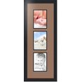 thumbnail image 1 of collage photo frame double mat with 3 - 5x7 openings and  black frame, 1 of 2