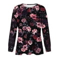 thumbnail image 5 of PuLe Women's Top Long Sleeve Shirts for Women Fall Tops Dressy Casual Blouses Pleated Scooped Neck Tunic Tops for Leggings ﻿, 5 of 5